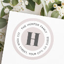 Search for round return address return address labels White