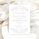 Search for silver and white wedding invitations Vintage