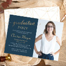 Search for blue and gold graduation invitations Class of 2024