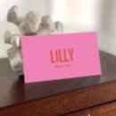 Search for hot pink business cards Salon