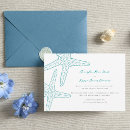 Search for turquoise beach wedding invitations Starfish