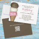 Recherche de ice cream cone invitations Rose