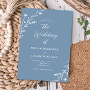 Search for rustic dusty blue wedding invitations Elegant