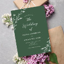 Search for dark green invitations Floral