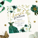 Search for emerald green birthday invitations Dress