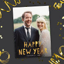 Search for unique new years cards Gold