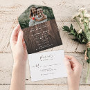 Recherche de rustic photo mariage invitations Élégant