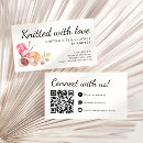 Search for yarn business cards Handmade with love