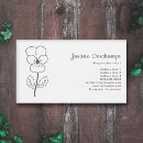 Search for wild business cards Botanical