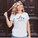 Recherche de mariage de monogramme tshirts Mariée