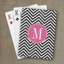 Search for initials playing cards Chic