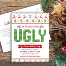 Search for ugly sweater party invitations Red and green