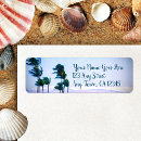 Search for palm trees return address labels Hawaii