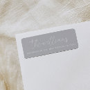 Search for grey and white return address labels Elegant