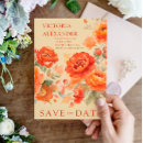 Search for burnt orange save the dates Floral