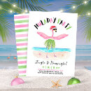 Search for flamingle party invitations Pink and green