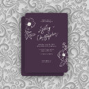 Search for eggplant wedding invitations Botanical