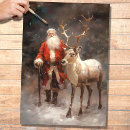 Search for santa claus tissue paper Decoupage