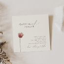 Recherche de fleurs de champ invitations Élégant minimaliste couleur vintage