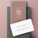Recherche de monogramme floral cartes visite Élégant