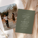 Recherche de olivier mariage invitations Vert