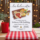 Search for italian dinner birthday invitations Modern
