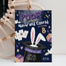 Recherche de partie de magicien invitations À l'anniversaire magique