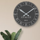 Search for black chalkboard clocks Rustic