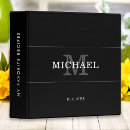 Search for template recipe binders Black and white