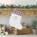 Search for farmhouse christmas stockings Plaid