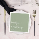 Recherche de sage wedding napkins Tendance