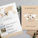 Search for modern tropical wedding invitations World map