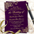 Recherche de plum purple invitations Simple