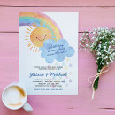 Search for sunshine and rainbows invitations Mother to be