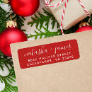Search for red initial return address labels Couple