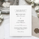 Search for name print invitations Black and white