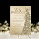Search for golden 50th birthday invitations Party