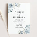 Search for blue hydrangea wedding invitations Greenery