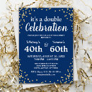 Search for adult joint party invitations Gold glitter
