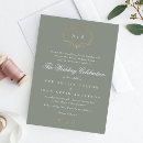 Search for sage green gold wedding invitations Formal