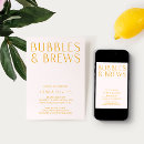 Search for bubbles and brew invitations Typography