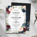 Recherche de canneberge cartes invitations Marsala rouge rose