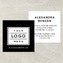 Recherche de patron cartes visite Logo