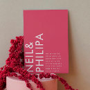 Search for fuchsia and black invitations Contemporary