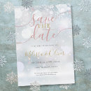 Search for winter wonderland save the dates Modern