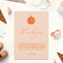 Search for little pumpkin thank you cards Orange