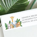 Search for monkey birthday return address labels Cute