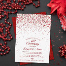 Recherche de 40 ans de mariage cartes invitations Rouge rubis