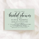 Search for modern script bridal shower invitations Black