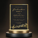 Search for glam graduation invitations Gold